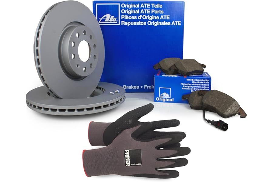 Inspektionspaket ATE Bremsen Set inkl. Bremsscheiben Ø 256 mm und Bremsbeläge für vorne enthalten, 100% passend für Ihr