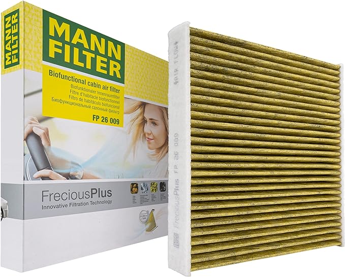 MANN-FILTER FP 26 009 Innenraumfilter – FreciousPlus Biofunktionaler Pollenfilter – Für PKW